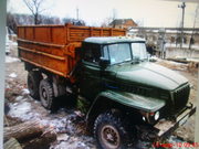  УРАЛ 5557 Самосвал- колхозник  с прицепом 