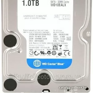 Жесткий диск Western Digital Caviar Blue 1TB 7200rpm 32MB WD10EALX 3.5