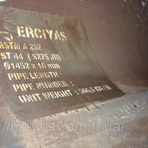 Труба 1452х16,  новая,  длина 11.5м.,  спир./шов. 2011г.