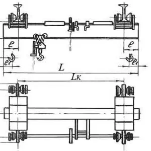 Кран (кран-балка) подвесной  ручной однобалочный  г/п 1-10 т