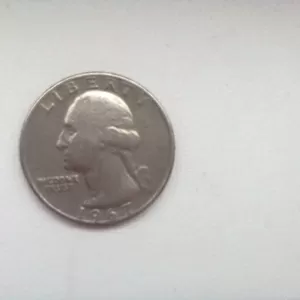 Монета Quarter Dollar LIBERTY 1967 года  