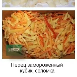 Перец замороженный меланж,  кубик,  соломка