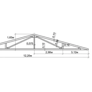Продается стальная треугольная ферма покрытия