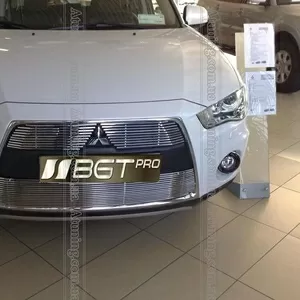 Решетка радиатора и бампера для Mitsubishi Outlander XL 2010 