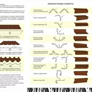 Комплектующие элементы к профнастилу и металлочерепице