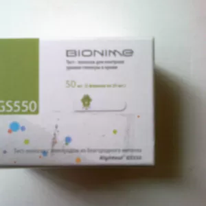 Тест полоски Bionime GS550 новые