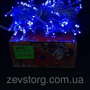 Праздничная гирлянда 100Led цвет: синий