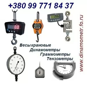 Динамометры,  Весы крановые,  Граммометры,  Тензометры :+380(99)7718437: