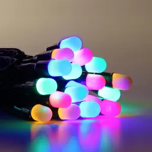 Гирлянда нить уличная 10м,  100led разноцветная оболочка