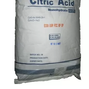 Лимонная кислота Citric Acid 25 кг.