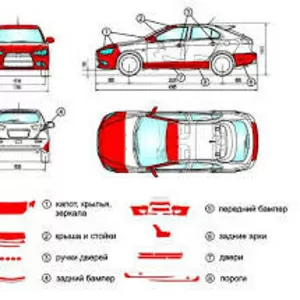 Антигравийная защита. броне пленка.Оклейка авто пленками