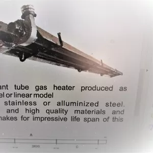 Продам газовые лампы инфракрасного излучения для обогрева промышленных